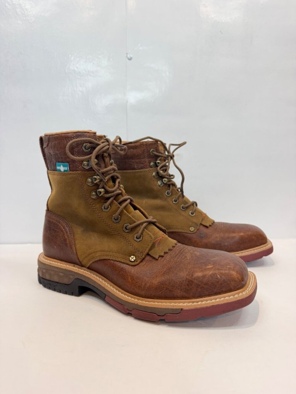 Twisted X Men's 8" CellStretch Lacer Alloy Toe Work Boot Size 7 1/2 D MXALW01 - Picture 1 of 15